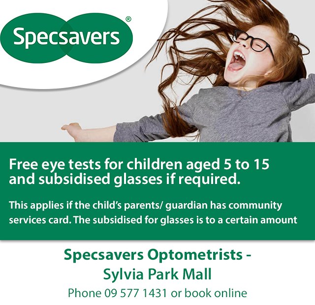 Specsavers Optometrists - Sylvia Park Mall - Riverina School